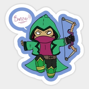 Cowrabao-BANZAI!! Sticker